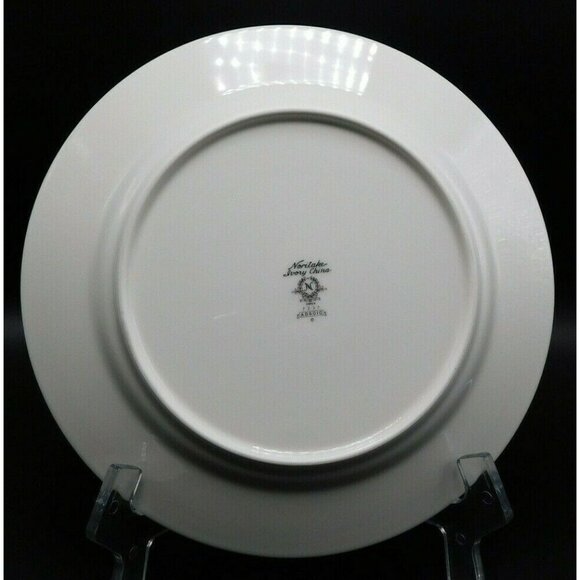 Noritake Ivory China Adagio Porcelain Dinner Plate 10 5/8" Floral Design White - Picture 2 of 2